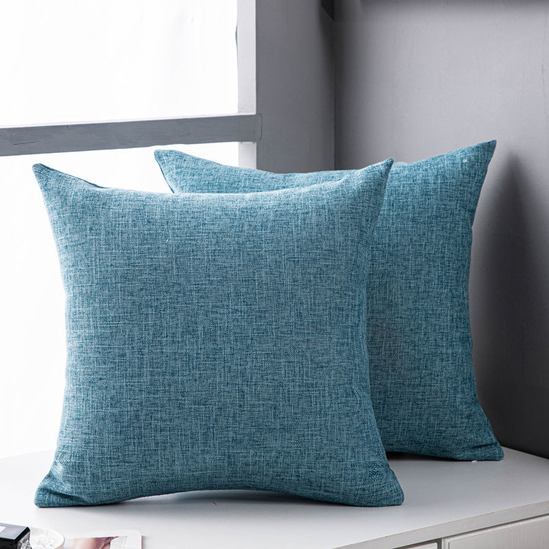 Solid pillow cover in Blue, 45x45 cm