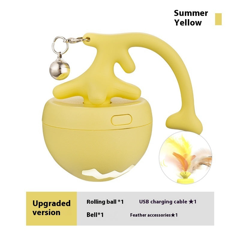 Summer yellow upgraded version with feather accessory