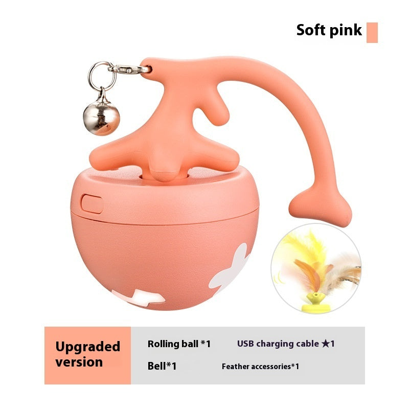 Soft pink upgraded version with feather accessory